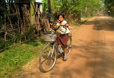 Schoolmeisje in Kampong Thom