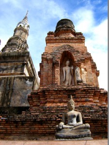 Backpacken reistips Sukhothai stupa