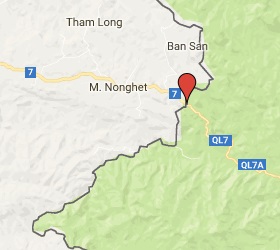 Grensovergang Nong Haet - Nam Can Laos - Vietnam