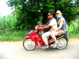 Vervoer in Laos motorbike