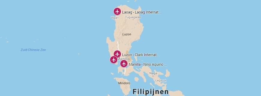 Internationale vliegvelden op Luzon