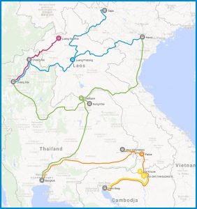 Online bustickets voor internationale-busverbindingen in Laos busroutes