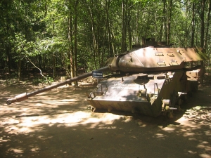 Tank bij de Cu Chi tunnels