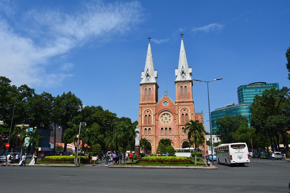 Notre Dame in Ho Chi Minh stad (Saigon)