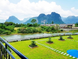 Leuk middenklasse hotel in Vang Vieng